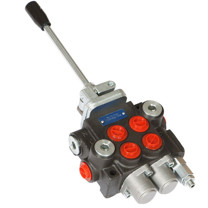 ALL-CARB Hydraulic Valve 2 Spool Hydraulic Directional Control Valve 11gpm 3600 PSI BSPP Double Acting for Tractors Loaders Tanks