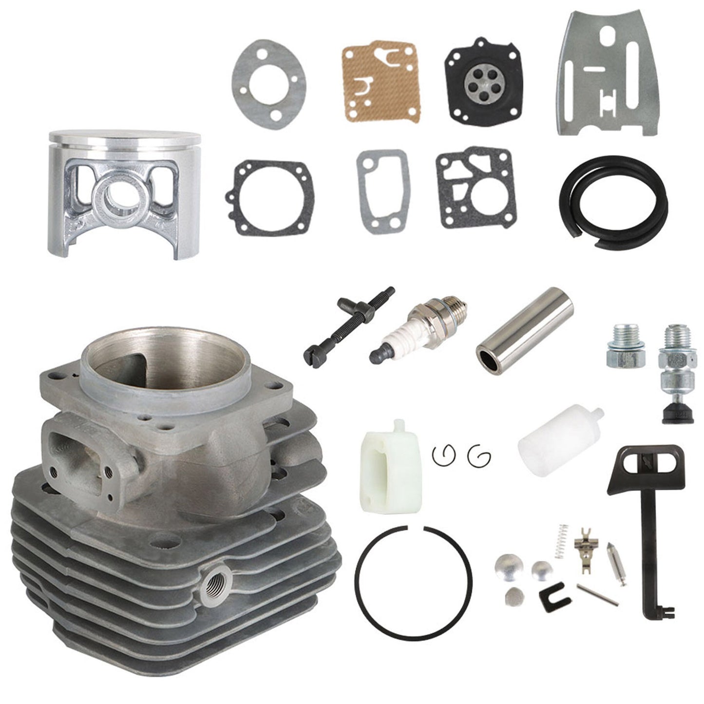 ALL-CARB 54mm Cylinder Piston Carb Kit 503506301 Replacement for 288XP 181 281 288 Chainsaw