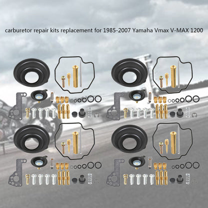 ALL-CARB 4 Carburetor Carb Rebuild Repair Kits Replacement for Yamaha Vmax V-MAX 1200 VMX1200