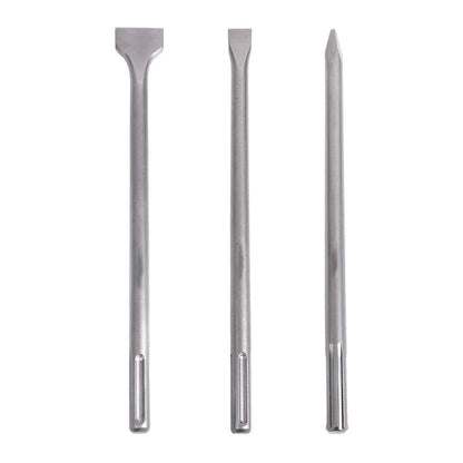 ALL-CARB 3Pcs 16-Inch SDS Max Chisel Set, Heavy Duty Rotary Hammer Chisel Bit Set, Including Flat Chisel, Point Chisel and Scaling Chisel