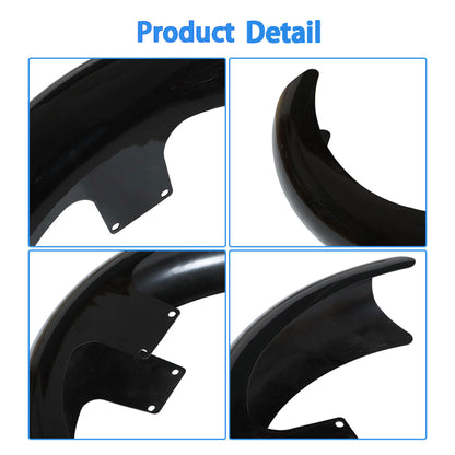 ALL-CARB Glossy Black 21 Inch Wrap Front Fender Replacement for Touring Glide Baggers