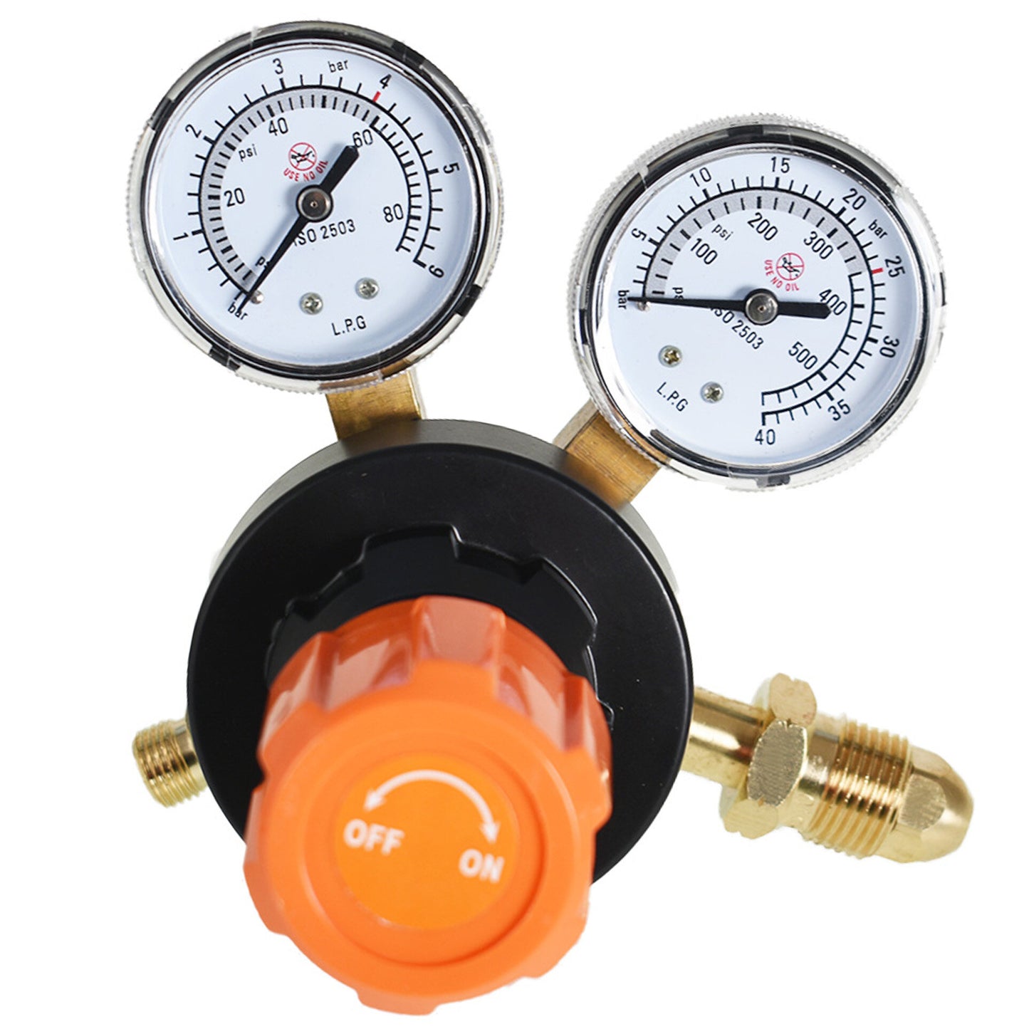 ALL-CARB Medium/Heavy Duty Propane Propylene Regulator Welding Gas Gauges CGA 510 0-15PSI Delivery Range