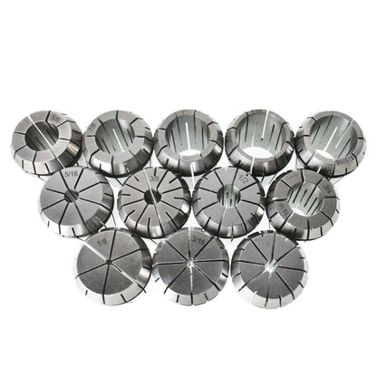 ALL-CARB 12Pcs ER40 Spring Collet Set 1/8 - 1-1/8 Inch for CNC Milling Lathe Tool and Engraving Machine Carbon Steel