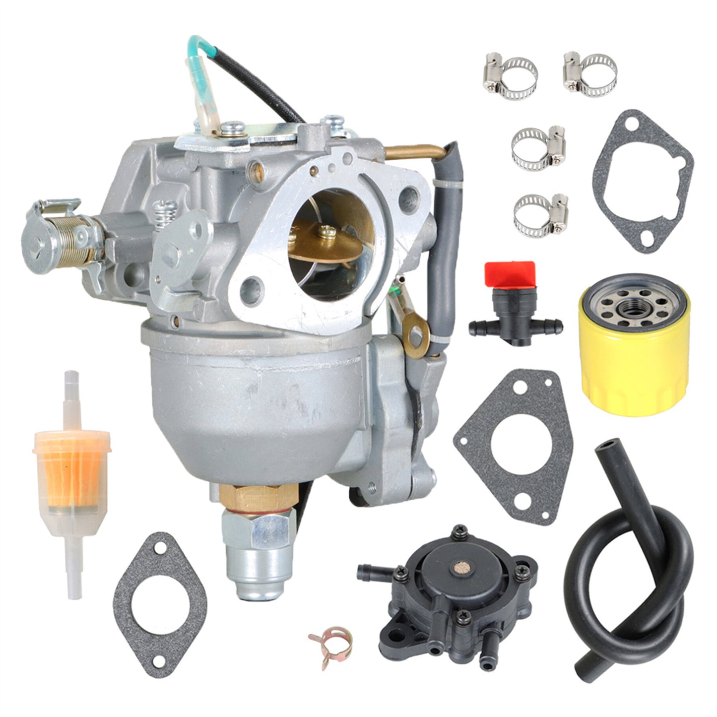 ALL-CARB 24853102-S 24-853-102-S Carburetor replacement for Kohler CV740 CV730 CV730S CV740S Engine Carb Kit with Fuel Pump Oil Filter Gasket