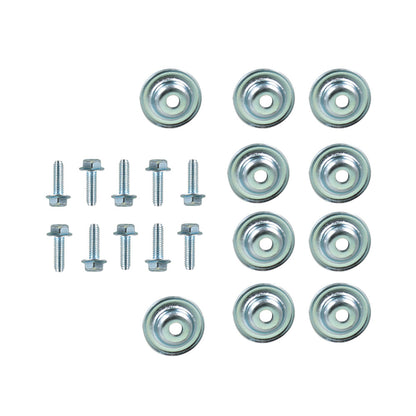 ALL-CARB 10 Piece Set UTV Skid Plate Bolts and Washers Replacement for Polaris General Ranger RS1 RZR 500 570 700 800 900 1000 Turbo 7556065 7518529