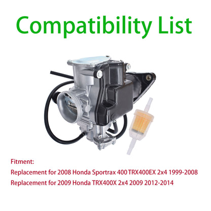ALL-CARB Carburetor and Intake Boot Replacement for Honda Sportrax 400 TRX400EX TRX400X