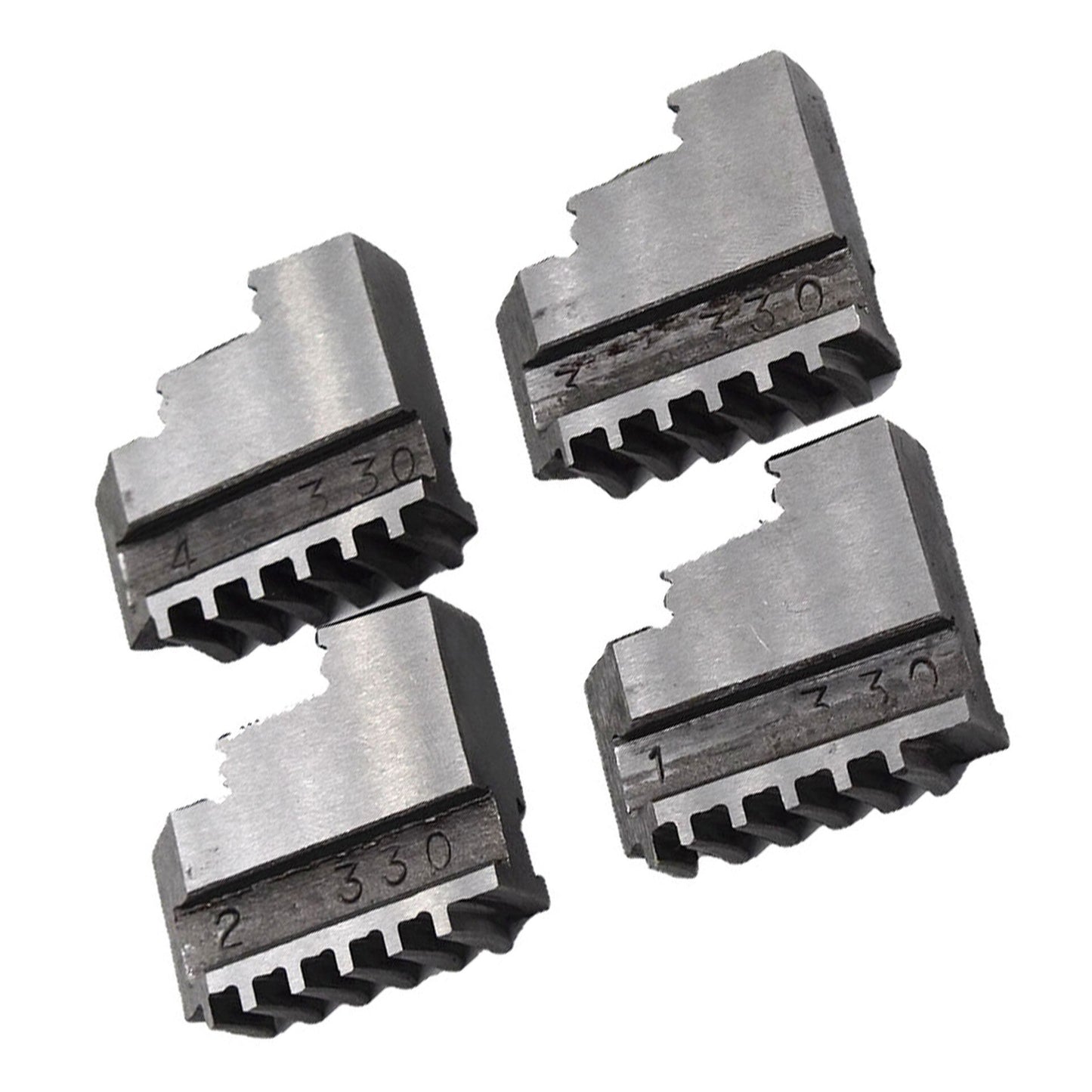 ALL-CARB K12-100 4-Jaw Self Centering Chuck with Reversible Extra Jaws 100mm (3.93 Inch) Total 2 Set of Jaws Fit for CNC Machine Tools