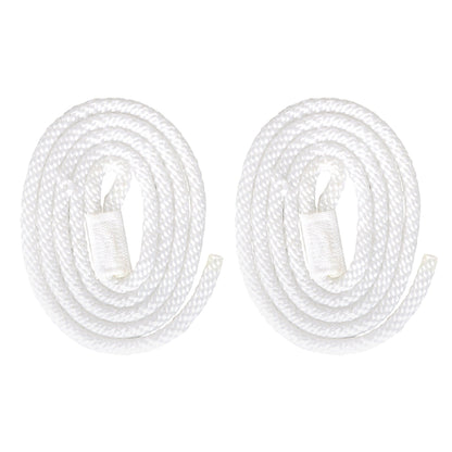 ALL-CARB Boat Fenders 4 Pack Blue Vinyl Ribbed Marine Boat 6.5x23 Inch with Fender Lines