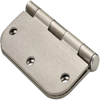 50Pcs 3.5 Inch x 3.5 Inch Door Hinges Satin Nickel 5/8 inch Radius Corner Hardware Controls Door Butt Door Hardware