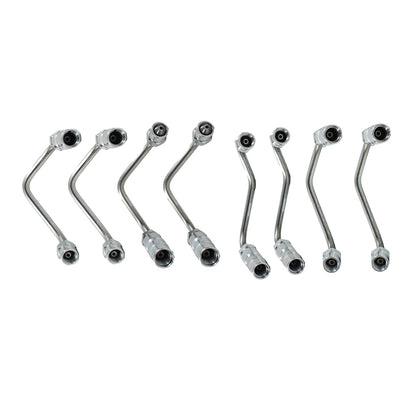 ALL-CARB 904-126 904-127 904-128 Fuel Injector Supply Lines 8PCS Replacement for 2001-2004 Chevy Chevrolet Silverado Duramax Diesel and GMC Sierra 2500HD 3500 LB7