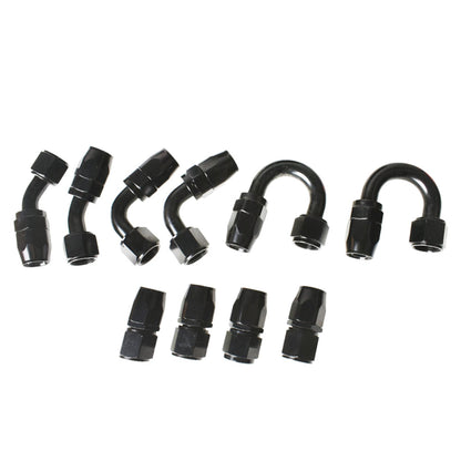 ALL-CARB Nylon Stainless Steel Braided Fuel Line 10AN 20FT with 10PCS Fuel Line Adapter Kit