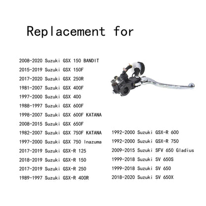 ALL-CARB Front Brake Master Cylinder Levers Pump (Right Side) 7/8 Brake Master Cylinder Replacement for Suzuki GSX GSX-R SFV SV 1981-2020