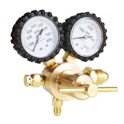 Nitrogen Regulator with 0-600PSI Delivery Pressure CGA580 Inlet Connection 1/4 Inch Male Flare Outlet Connection