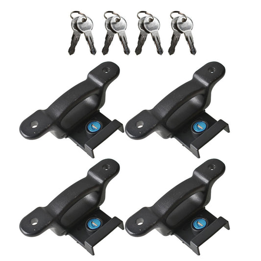 ALL-CARB Pack of 4 Box Tie Down Truck Bed Cleats Locking Replacement for F-150 F-250 Super Duty F-350 Super Duty 2015-2020 FL3Z99000A64B