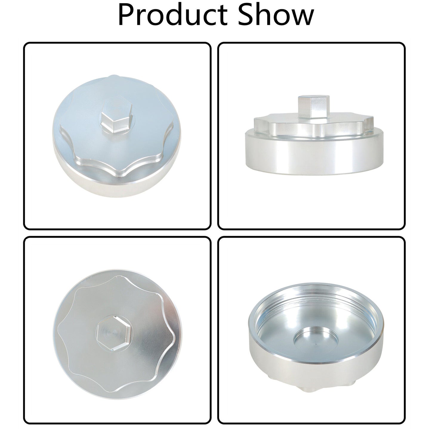 ALL-CARB 68065612AA Fuel Filter Housing Cap Replacement for 2010-2019 6.7L Cummins Engine 2500 3500 4500 Silver