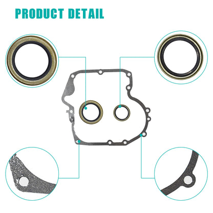 ALL-CARB 697110 & 795387 Crankcase Gasket & Oil Seal Combo Set Replacement for Briggs & Stratton