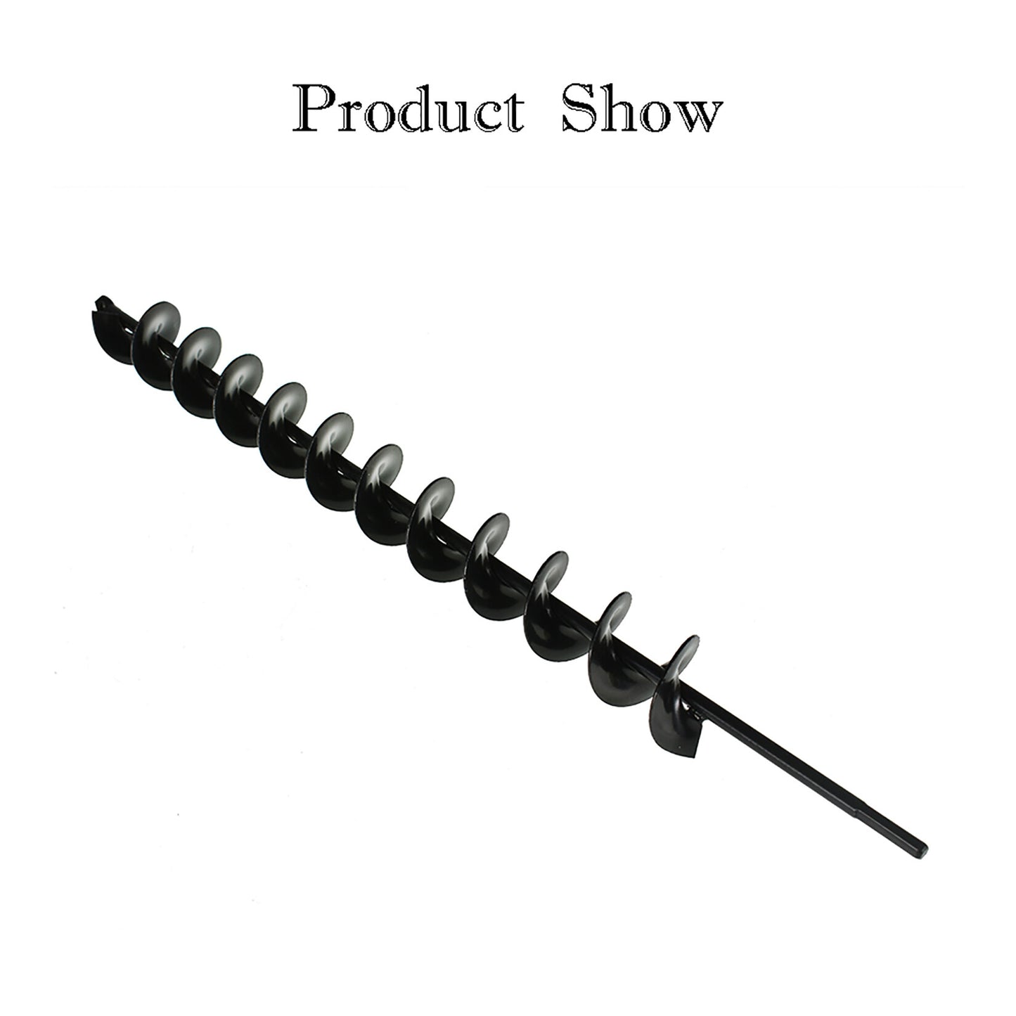 ALL-CARB Earth Auger Bit Auger Drill Bit 24 Inch Length 2 Inch Width Repid Planter, Yard Gardening Planting Bulbs Auger, Post or Umbrella Hole Digger for 3/8 Inch Hex Drive Drill