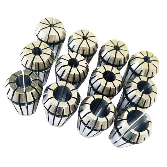 ALL-CARB 12Pcs ER20 Spring Collet Set 1/8 - 1/2 Inch for CNC Milling Lathe Tool and Engraving Machine Carbon Steel