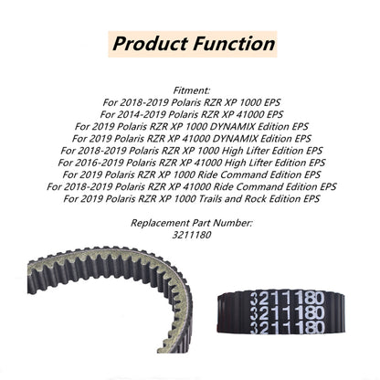 ALL-CARB Drive Belt Replacement for 2014-2019 Polaris RZR XP XP4 1000 3211180