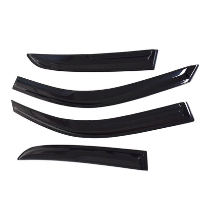 ALL-CARB Window Vent Visors Shade Sun Rain Wind Guards Deflectors Cover Acrylic Replacement for 2003 2004 2005 2006 2007 Honda Accord Sedan 4-Door Outside 4 Pieces Black