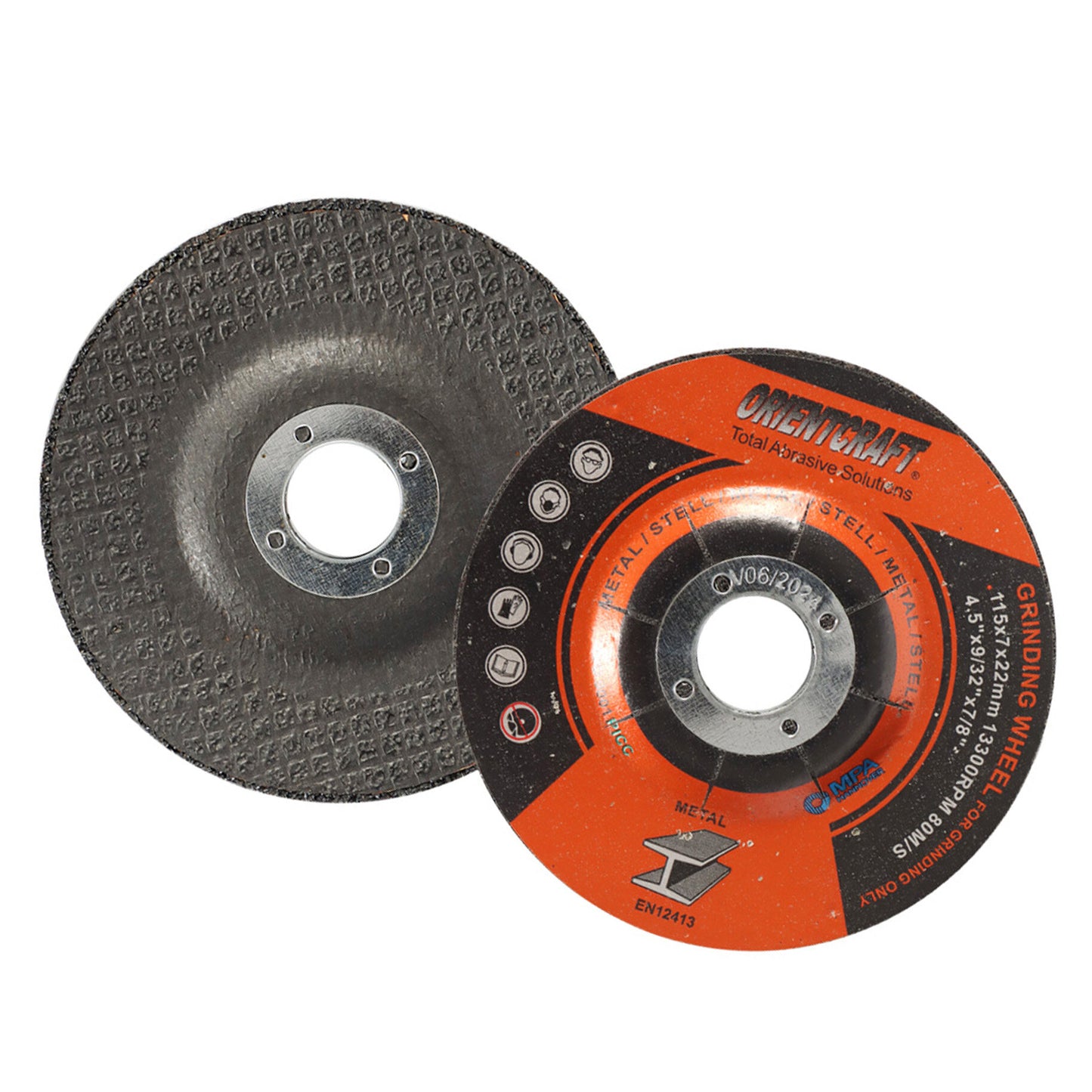 Grinding Wheel, 4-1/2 x 9/32 x 7/8 Inch General Purpose for Metal Grinding