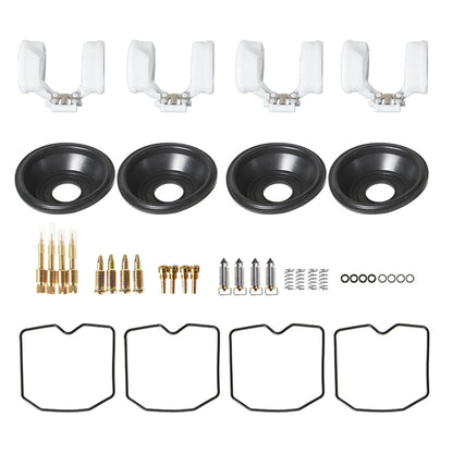 ALL-CARB 4 Pcs Carburetor Carb Diaphragm Rubber Float Repair Rebuild Kits Replacement for 1995-1997 Kawasaki GPz1100 ZX1100