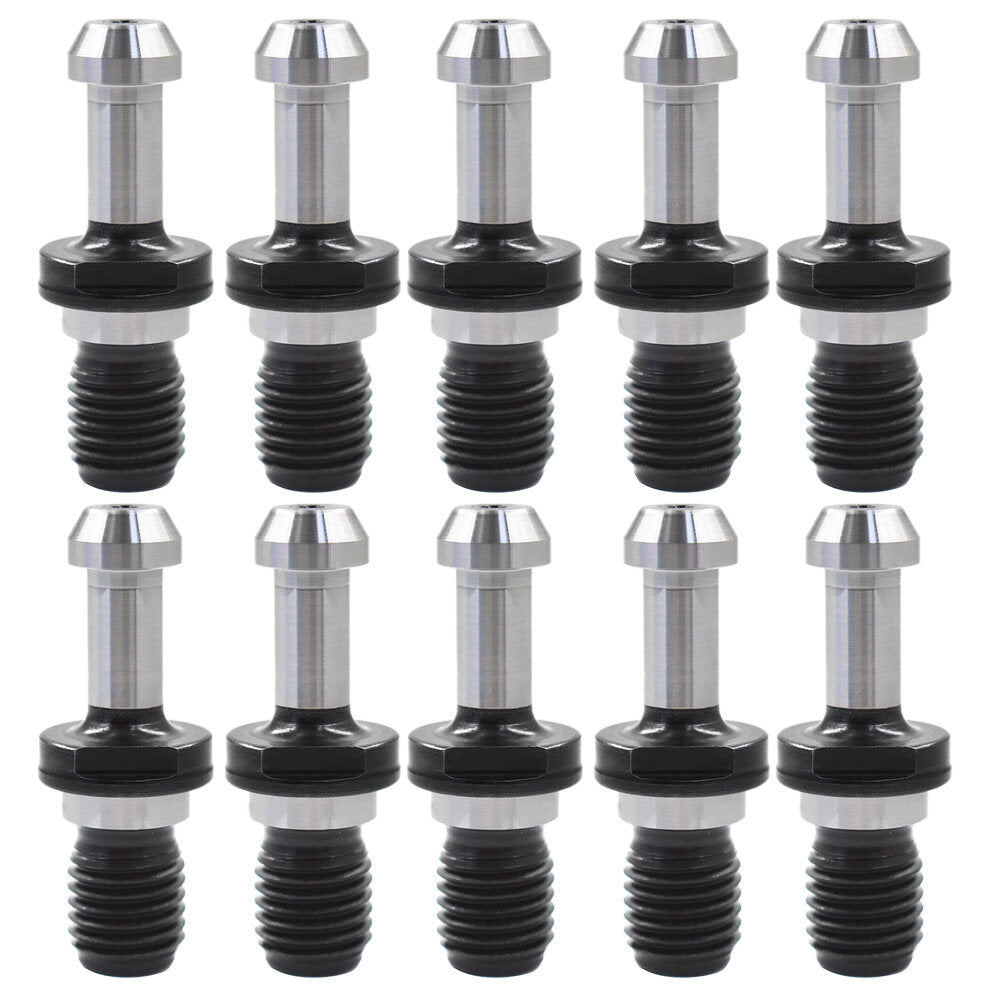 ALL-CARB 10Pcs BT40 90 Degree 0.589 Inch Pull Stud Fixed Knobs Fit for Kia Mori Seiki Mazak CNC Machining Machines