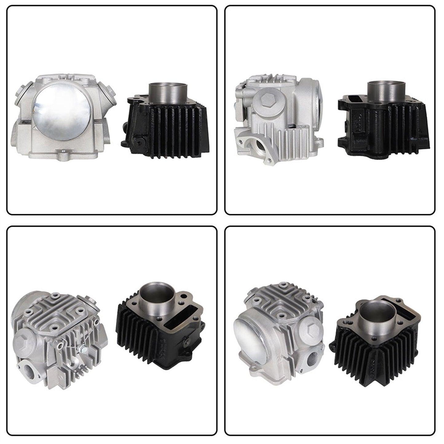 ALL-CARB 47mm Bore 90cc Top End Rebuild Kit Cylinder Head Piston Replacement for Honda TRX90 Sportrax 1993-2005