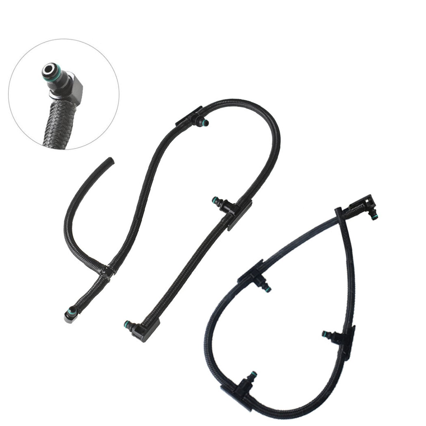 ALL-CARB Fuel Injector Return Line Kit Replacement for 2004.5-2010 LLY Duramax Diesel Pickup Truck Engines 6.6L 2PCS 97328733, 98062291, 0928402097, 0928400552