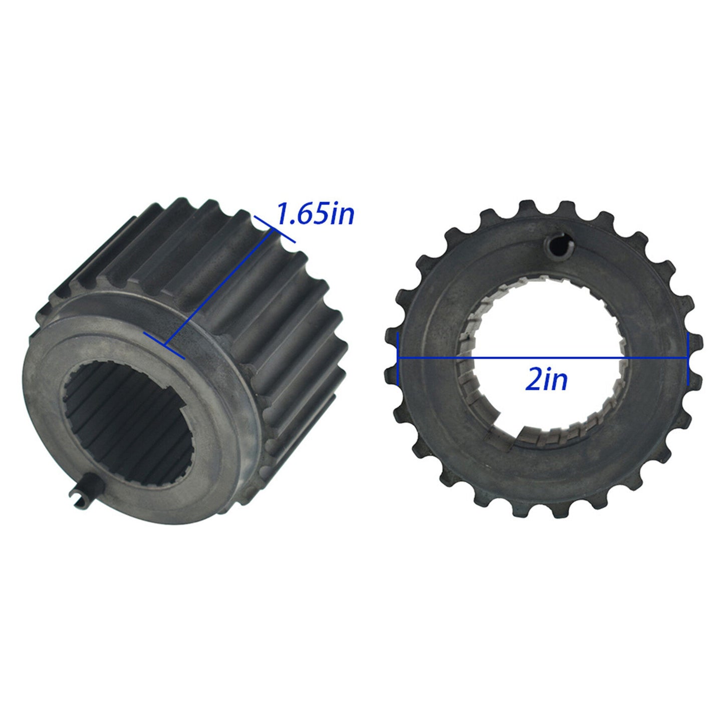 ALL-CARB Crankshaft Belt Pulley with Sensor Blade and Spacer Replacement for Mitsubishi Montero Galant Eclipse 3.0L 3.5L