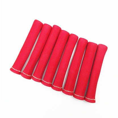 ALL-CARB Red Spark Plug Wire Boots Heat Shield Protector Sleeve 1200° Replacement for SBC BBC 8 Pcs