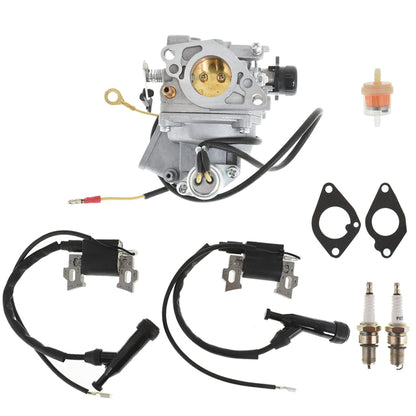 Carburetor with Ignition Coil Replacement for Honda GX610 GX620 18HP 20HP V-Twin 16100-ZJ0-871