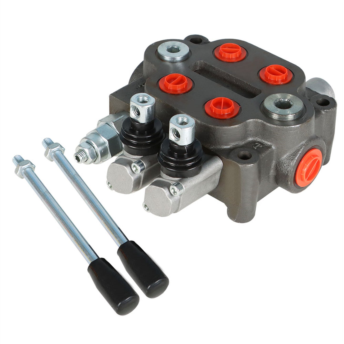 ALL-CARB Hydraulic Valve 2 Spool Hydraulic Directional Control Valve Double Acting Valve 25 GPM 3000 PSI BSPP Ports for Tractors Loaders Tanks