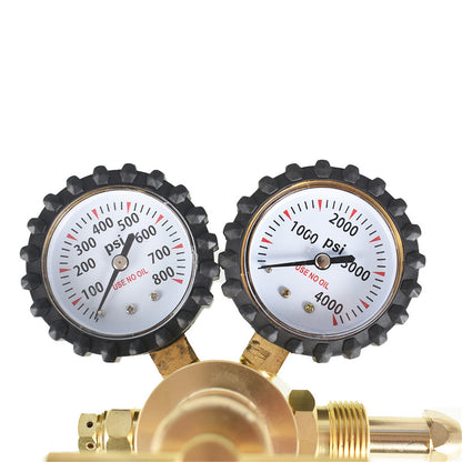 Nitrogen Regulator with 0-600PSI Delivery Pressure CGA580 Inlet Connection 1/4 Inch Male Flare Outlet Connection