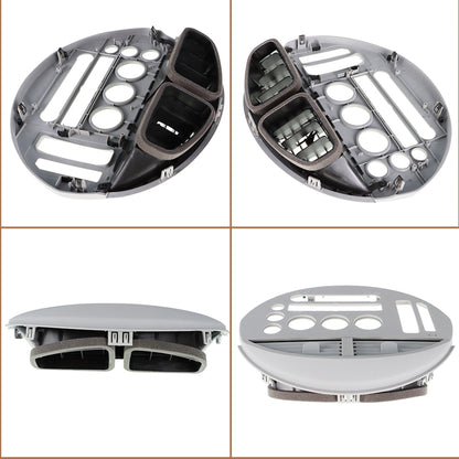 ALL-CARB Instrument Gauge Panel Center Console Dashboard Cover Bezel Replacement for 2004-2005 Nissan Quest Gray