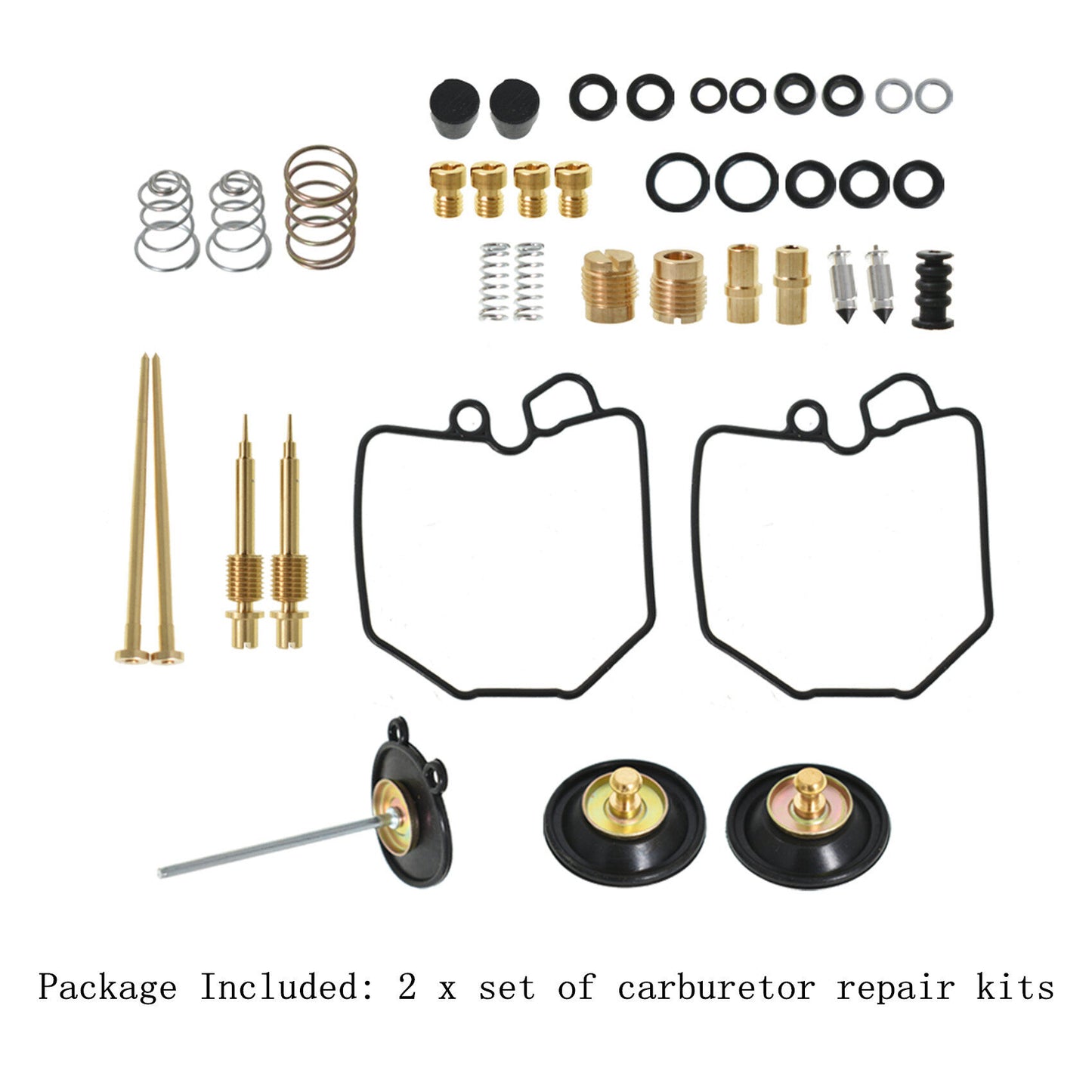 ALL-CARB 2x Carburetor Carb Repair Rebuild Kit & 1x Accelerator Pump Diaphragm Replacement for Honda 1980-1982 CX500C CX500