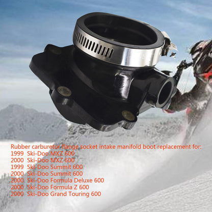 ALL-CARB Carburetor Flange Carb Socket Intake Boot Replacement for 1999-2000 Ski-Doo MXZ 600 Summit 600 420867805