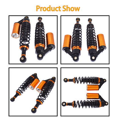 ALL-CARB 2pcs Adjustable Suspension Air Shock Universal Motorcycle Rear Absorber Replacement for Honda Yamaha Suzuki Kawasaki 12.5 Inch 320mm