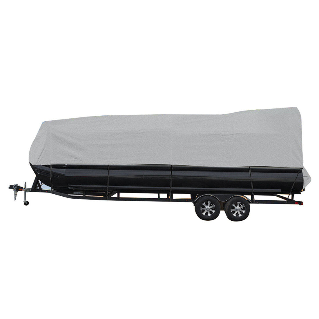 ALL-CARB 21-24Ft Boat Cover Trailerable PEVA Heavy Duty Fabric Pontoon Boat Cover Gray