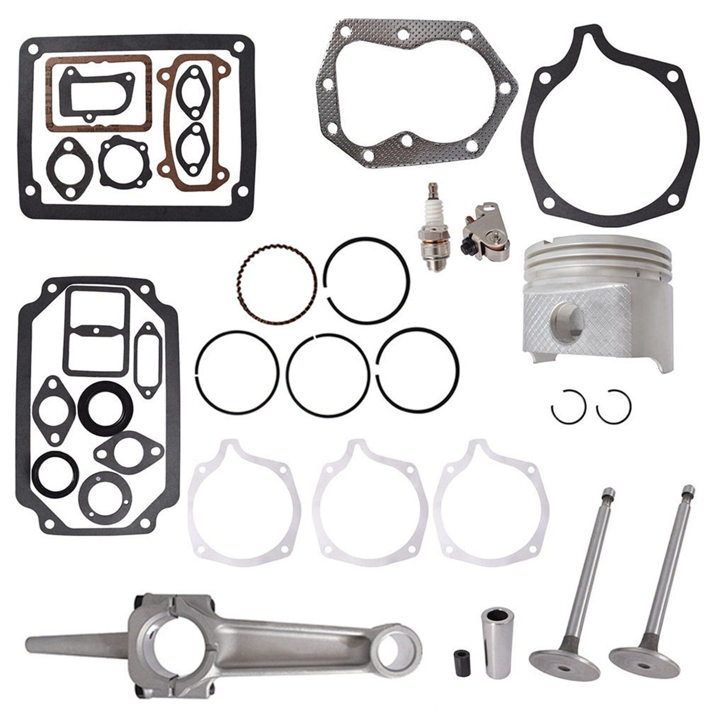 ALL-CARB K341 Lawn Mower Engine Rebuild Repair Kit Replacement for Kohler 16HP K341 M16 w/ 16Hp Rod