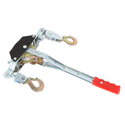 ALL-CARB Heavy Duty Power Puller 2 Ton, Dual Gears Power Puller with 2 Hooks Automotive Hoist Cable Puller