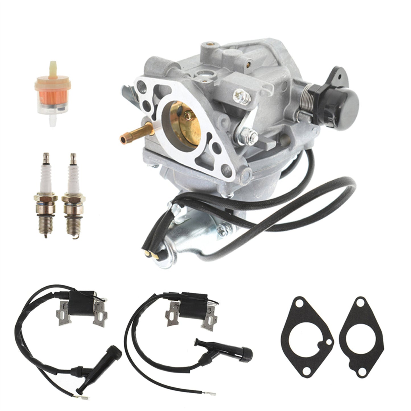 Carburetor with Ignition Coil Replacement for Honda GX610 GX620 18HP 20HP V-Twin 16100-ZJ0-871