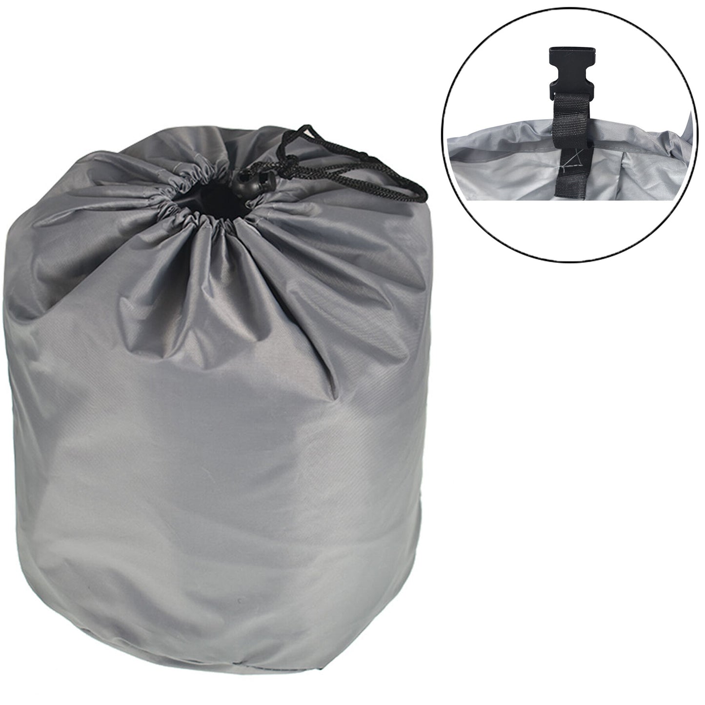 ALL-CARB 210D Heavy Duty Trailerable Boat Cover Marine Grade Polyester Boat Cover Replacement for V-Hull Fishing Boat Tri-Hull Bass Boats Pro-Style Cover