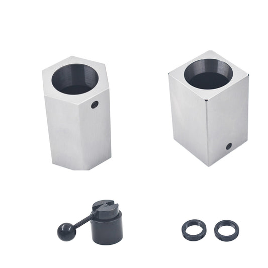 ALL-CARB 5C Collet Block Set Includes Hex Collet Block Square Collet Block and Collet Closer for Milling Machine