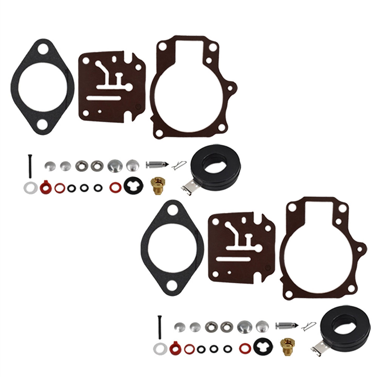 ALL-CARB 2 x Carburetor Carb Repair Kits and Float Replacement for Johnson Evinrude 50 55 60 HP