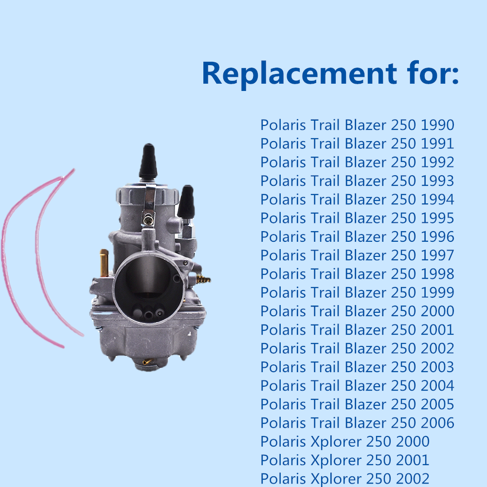 Vaporizer Carburetor Carb Replacement for Polaris Trail Blazer 250 1990-2006 Xplorer 250 2000-2002 3130424 4-stroke only