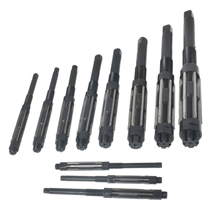 ALL-CARB 11Pcs H4-H14, 15/32 Inch to 1-1/2 Inch Adjustable Hand Reamers High Set Speed Steel 6 Blades Fit for Drilling Machine and Other Machine