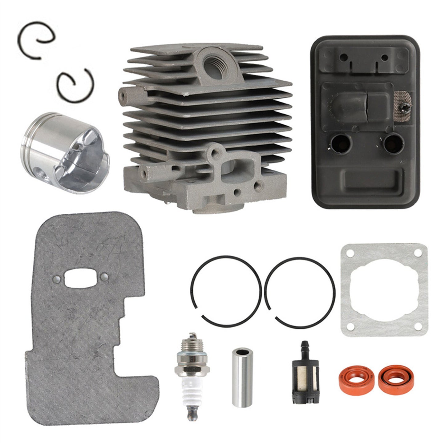 34mm Cylinder Piston Kit Replacement for Stihl FS75 FS80 FS85 Trimmer 4137-140-0603, 4137 020 1202, 4137 020 1201