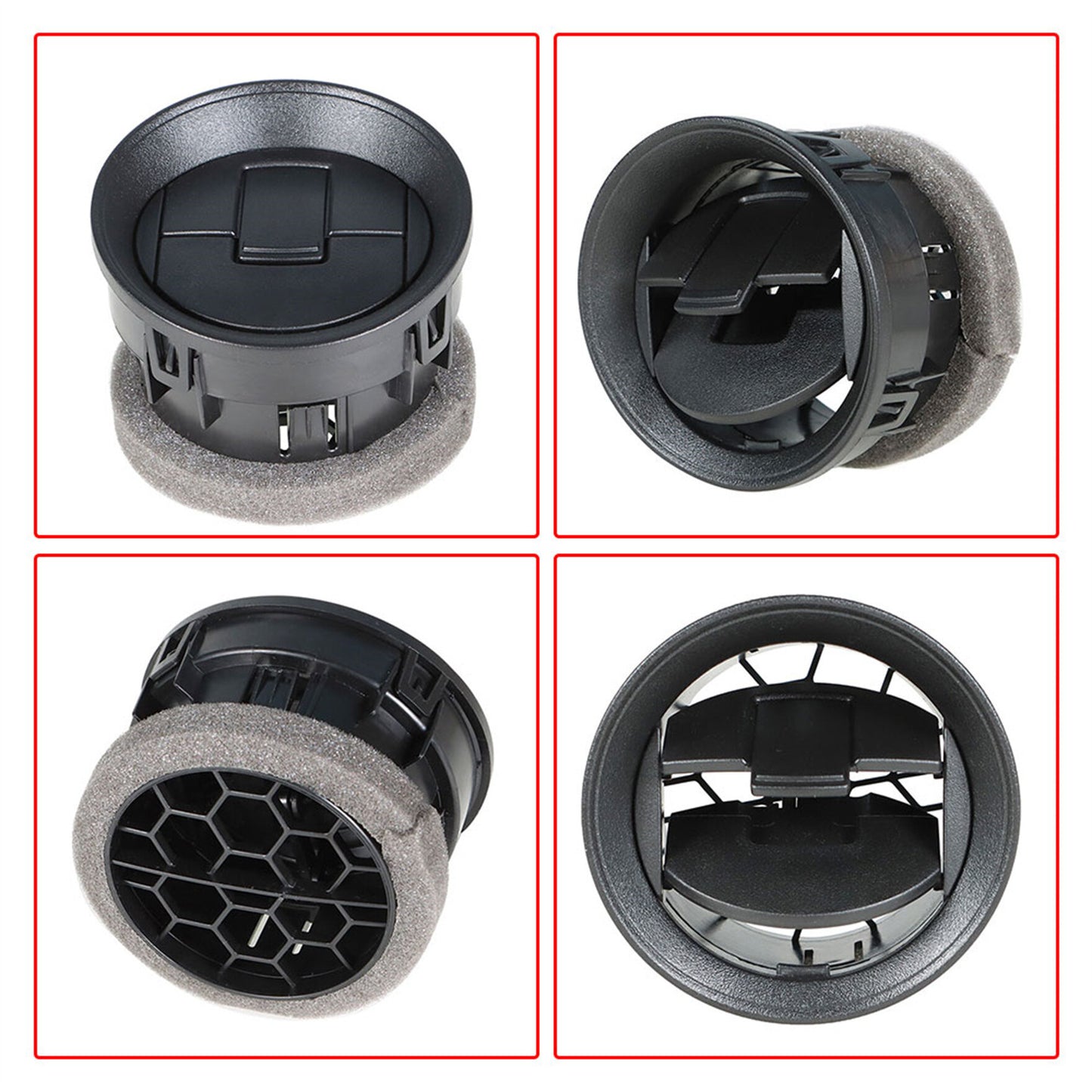 ALL-CARB AC Heater Air Vent Front Interior Dashboard Louvre Replacement for F-150 F150 2009-2014 CL3Z-19893-EA CL3Z19893EA 9L3Z-19893-AA 9L3Z19893AA