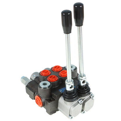 ALL-CARB Hydraulic Valve 2 Spool Hydraulic Directional Control Valve Double Acting Control Valve 11 GPM 3625 PSI SAE Ports